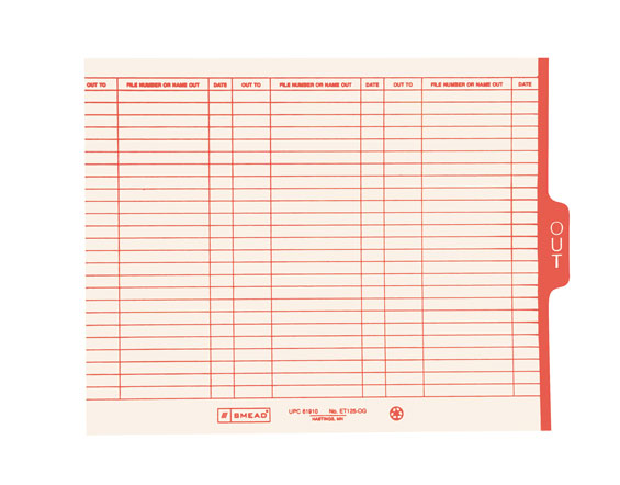 Manila Letter Size Out Guide 